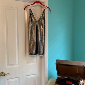 Free people sequin mini dress. X small